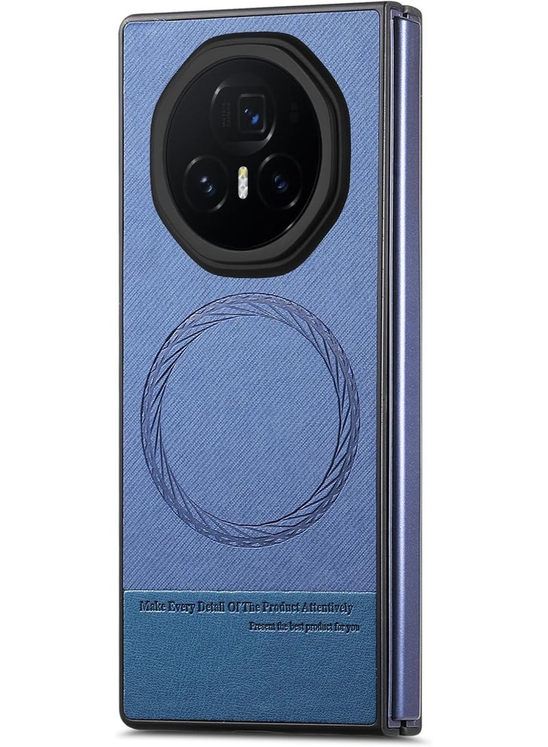 VKL Magnetic Case Compatible with Honor Magic V5 2025, [Support Wireless Charging] Full Package Anti-drop & Anti-fingerprint Protective Cover for Honor Magic V5 (Blue)