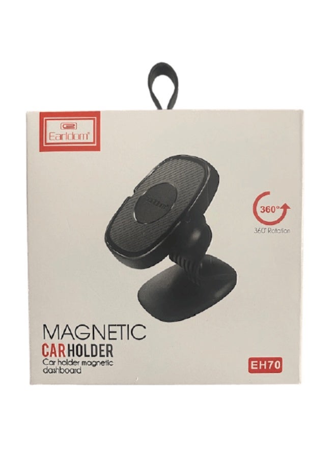 أيرلدوم حامل هاتف مغناطيسي دوار للسيارة - أسود