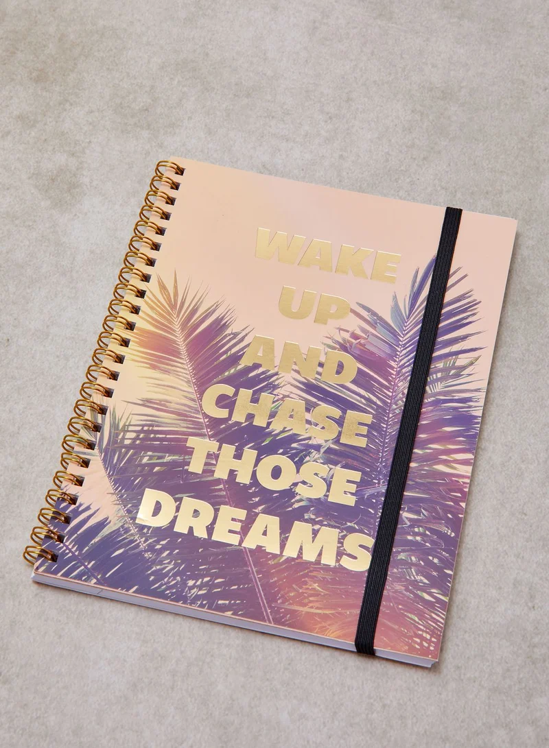 Typo Chase Those Dreams Palm Print A5 Notebook