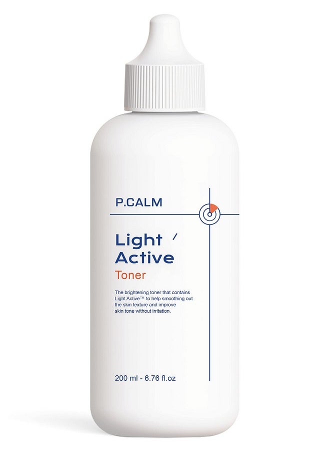 P.CALM - Light Active Toner 6.7 Fl.Oz Vegan Hyperpigmentation Dark Spot Correction Facial Toner For Sensitive Skin Korean Skincare - Image 1