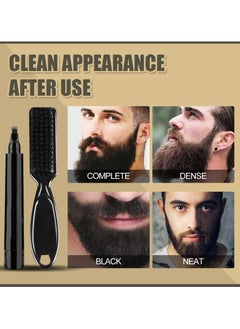 East Moon Beard Pencil Filler for Men, Long Lasting Beard Filling Pen Kit with Brush and Beard Styling Comb Tool Creates Natural Looking Beard, Moustache and Eyebrows  - Image 3