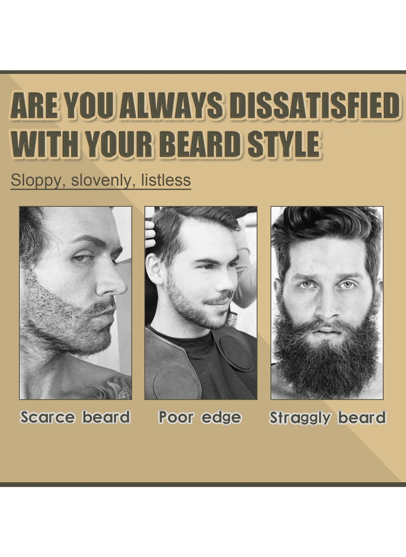 East Moon - Beard Pencil Filler for Men, Long Lasting Beard Filling Pen Kit with Brush and Beard Styling Comb Tool Creates Natural Looking Beard, Moustache and Eyebrows - Image 1