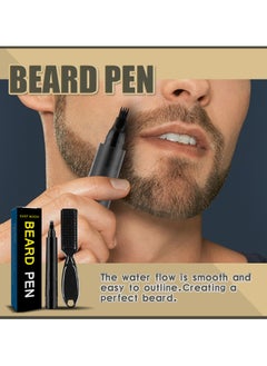 East Moon Beard Pencil Filler for Men, Long Lasting Beard Filling Pen Kit with Brush and Beard Styling Comb Tool Creates Natural Looking Beard, Moustache and Eyebrows  - Image 5