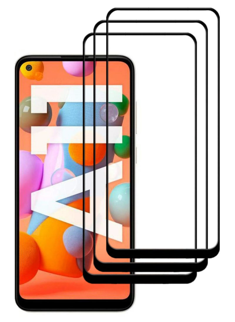 ACLIX 3 Pieces Antistatic ESD Dustproof Premium Quality High Definition Tempered Glass Screen Protector Designed For Samsung Galaxy A11 - Image 1