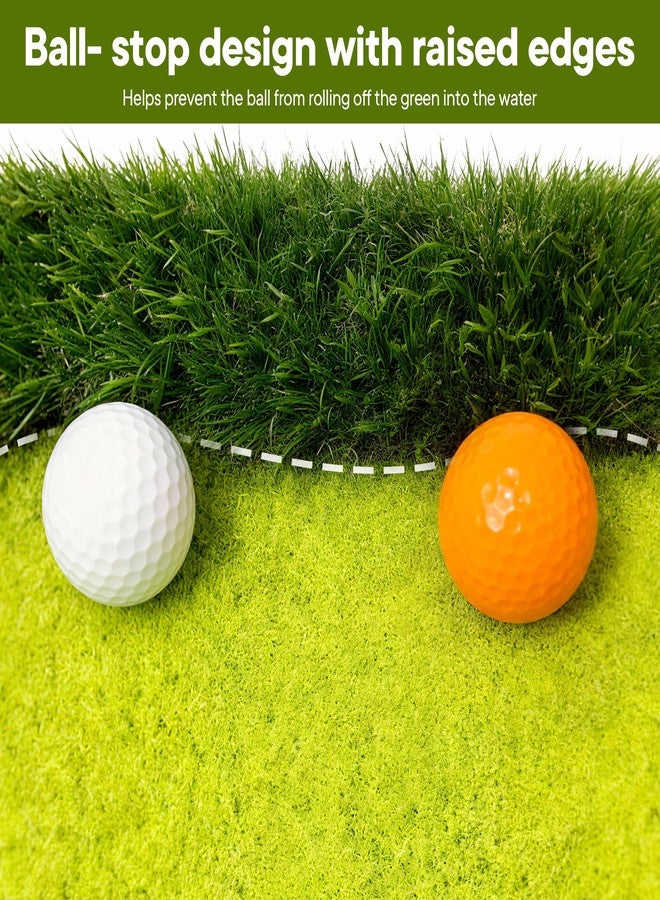 AILE Floating Golf Green for Pool, Pool Golf Game Putting Green Mat with Ball Retriever & Anti-Drift Ropes, Floating Golf Putting Turf Game Set for Party and for Golf Enthusiasts to Practice - Image 4