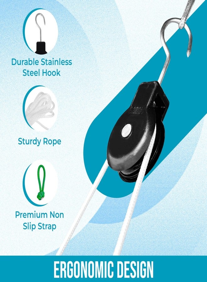 AARAM Overhead Hand Shoulder Pulley Equipment Kit w/Rope for Home Gym Exercise & Physical Therapy, for frozen shoulder and hand physiotherapy exercise and general hand movement exercise. - Image 4