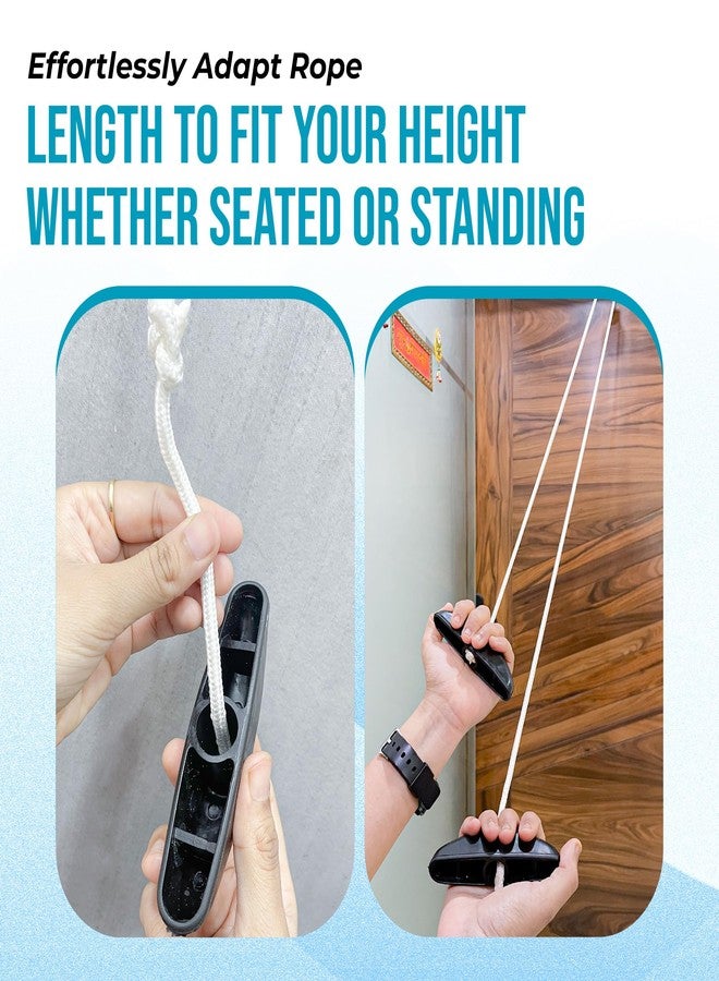 AARAM Overhead Hand Shoulder Pulley Equipment Kit w/Rope for Home Gym Exercise & Physical Therapy, for frozen shoulder and hand physiotherapy exercise and general hand movement exercise. - Image 3