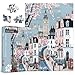 PPuzzling London Spring Puzzles for Adults 1000 Pieces European Street Landscape Jigsaw Puzzle Romantic Travel Scene Puzzle - Image 2