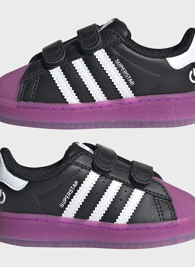 adidas حذاء للأطفال Superstar LED Lights Comfort Closure