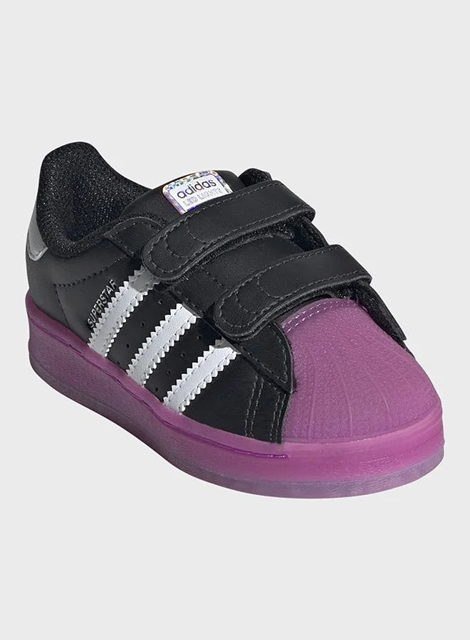 adidas حذاء للأطفال Superstar LED Lights Comfort Closure