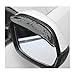NYTKL 2 PCS Mirror Rain Visor Eyebrow Rainproof PVC Side Mirror Guards Visor Eyebrow Protector Auto Exterior Carbon Fiber Rearview Mirrors Rain Cover for Car Truck SUV Black - Image 2