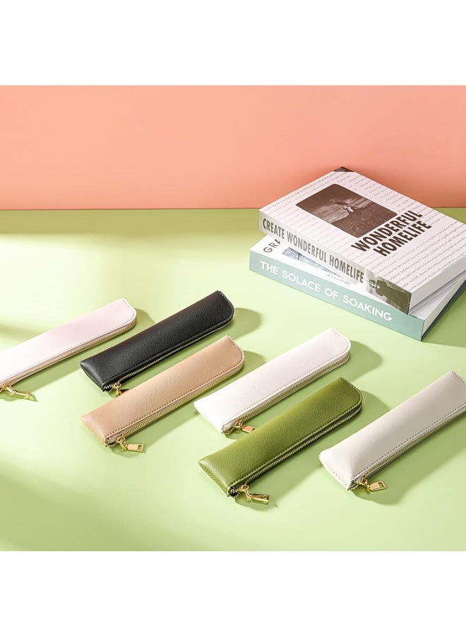 حافظة أقلام سوداء، حقيبة أقلام صغيرة، ملحقات مدرسية، حقيبة أقلام للرجال بسحاب - Image 4