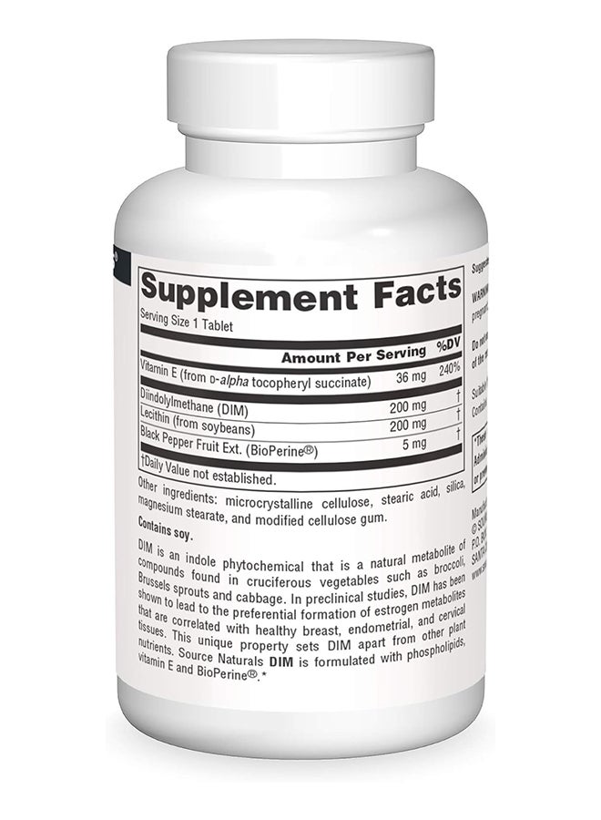 Source Naturals دييم دايندوليلميثان 200 ملغ. 30 قرص 175970 - Image 3