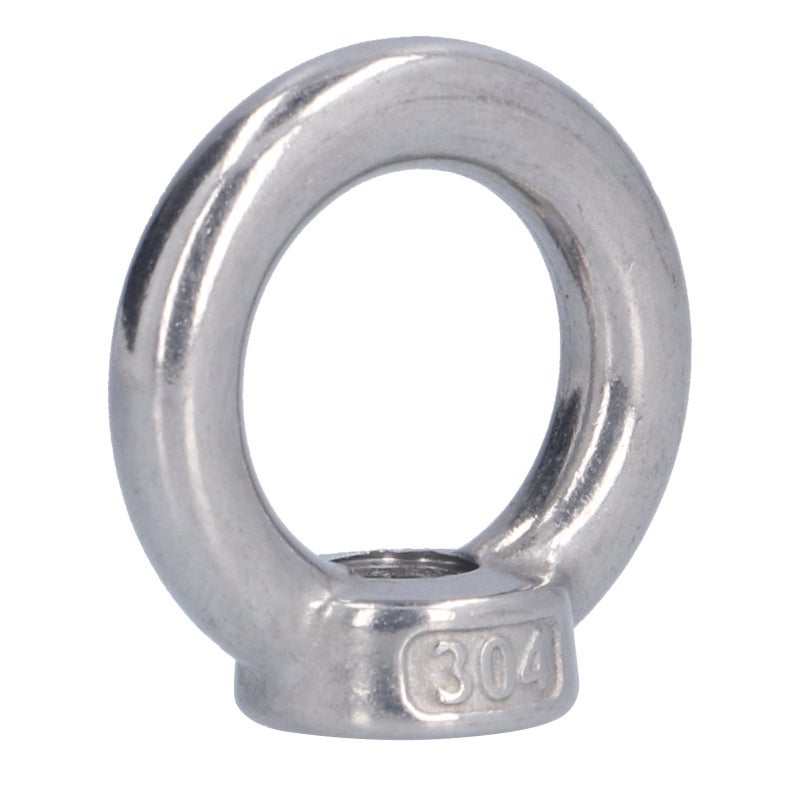 Lifting Eye Nut: 10-Pack Stainless Steel - High Strength Wear Corrosion Resistant Lifting Eye Nut for Engineering Cranes Metallurgical Mining Equipment Railway Ports Forestry Electrical Machinery - Image 3