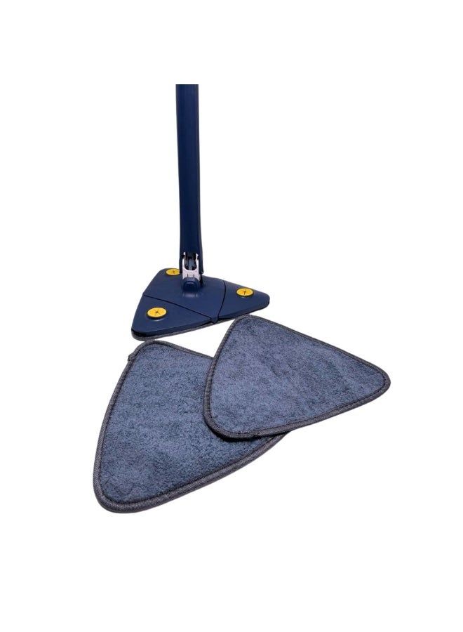 Microfiber Triangle Mop Pads Replacement – Universal Wet & Dry Refill Cloths Compatible with Most Spray & Reveal Mops, Durable Cleaning Pads (2-Pack) - Image 2