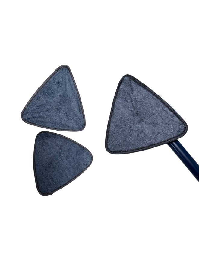 Microfiber Triangle Mop Pads Replacement – Universal Wet & Dry Refill Cloths Compatible with Most Spray & Reveal Mops, Durable Cleaning Pads (2-Pack) - Image 3
