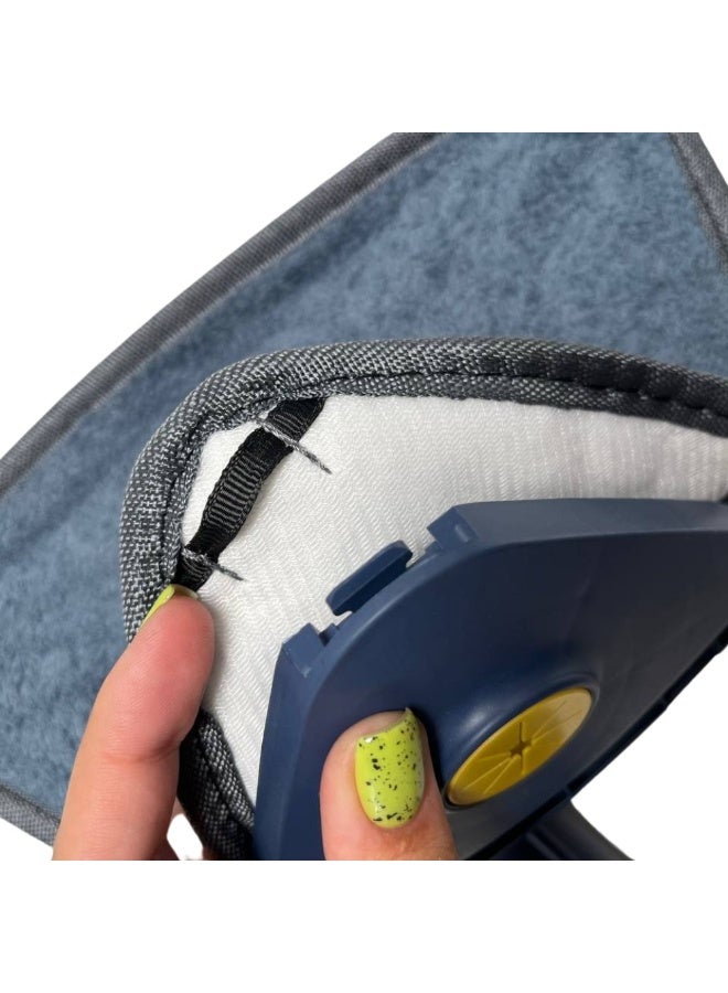 Microfiber Triangle Mop Pads Replacement – Universal Wet & Dry Refill Cloths Compatible with Most Spray & Reveal Mops, Durable Cleaning Pads (2-Pack) - Image 4