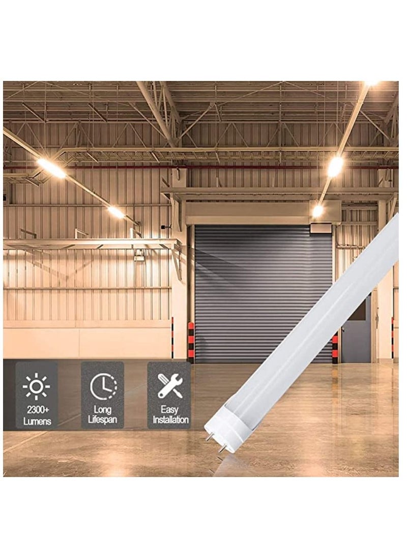 Yuwell Pack Of 4 Led Tube Light T8 Rod 2FT Dual End Powered Ballast Bypass 900Lumens 10W Frosted Cover AC85 265V Lighting Tube Fixtures  - Image 3
