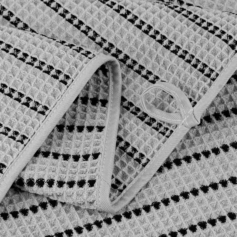 POLYTE 430 GSM Microfiber Oversize Quick Dry Lint Free Bath Towel, 60 x 30 in, 4 Pack (Waffle Weave) - Image 4