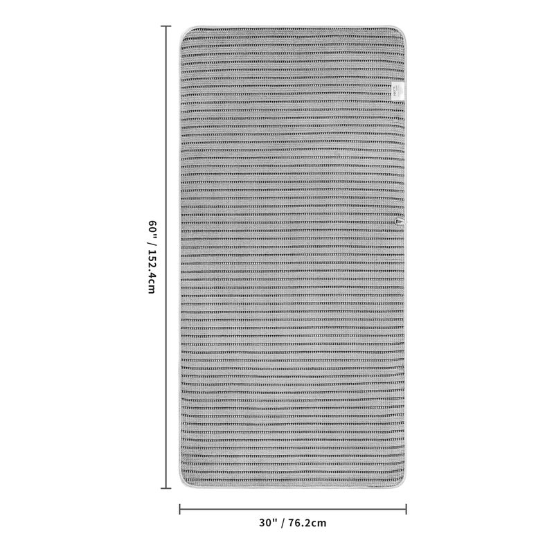 POLYTE 430 GSM Microfiber Oversize Quick Dry Lint Free Bath Towel, 60 x 30 in, 4 Pack (Waffle Weave) - Image 3