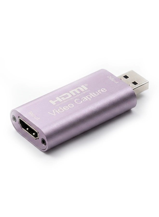 ميذ بطاقة التقاط فيديو HDMI إلى USB بدقة 4K للبث المباشر والتسجيل، جهاز التقاط ألعاب بدقة Full HD 1080P، محول التقاط صوت وفيديو HDMI متوافق مع OBS وTwitch وYouTube وZoom وأجهزة PS5 وPS4 وXbox وNintendo Switch وكاميرات DSLR وأجهزة الكمبيوتر (PC وMac وLaptop). - Image 1