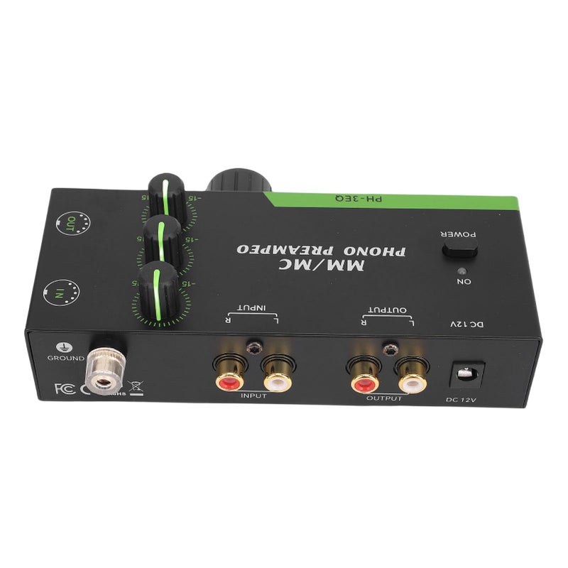 Universal MM MC Phono Preamp for Turntable with Adjustable EQ Balanced XLR US Plug - Image 3