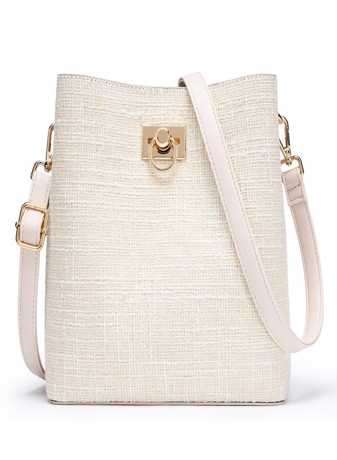 KALIDI FANCY FOREST Crossbody Bag for Women Shoulder Tote Handbag PU Leather Bucket Bag Cross body Purse with Adjustable Strap, Multi Pockets - Image 1