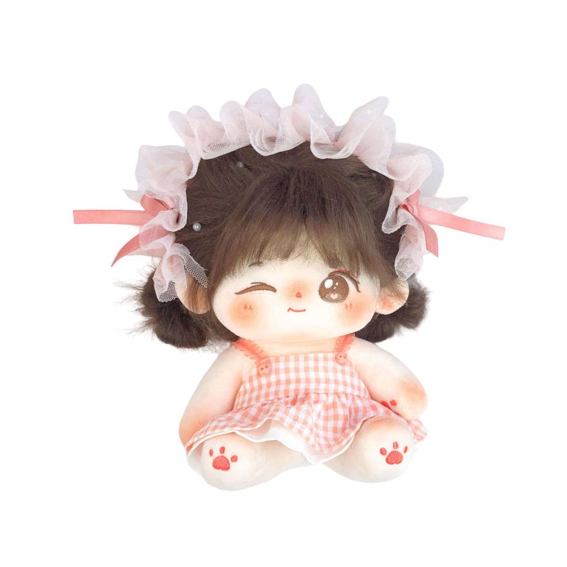 CALEMBOU Plush Doll 20cm Cute Cotton Dolls with Skeleton Anime Plushies Soft Stuffed Dress Up Doll Kawaii Plush Toys Rag Dolls with Clothes Birthday Gift for Girls DollClothesWinkii - Image 4