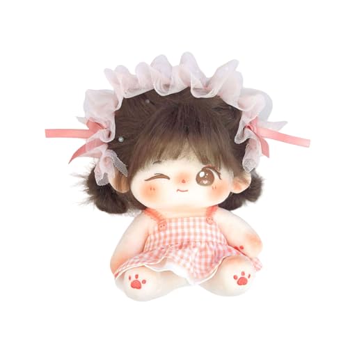 CALEMBOU Plush Doll 20cm Cute Cotton Dolls with Skeleton Anime Plushies Soft Stuffed Dress Up Doll Kawaii Plush Toys Rag Dolls with Clothes Birthday Gift for Girls DollClothesWinkii - Image 1