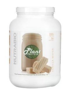 NutraBio Plant Protein Vanilla Wafer 2.24 lb 1018 g  - Image 1