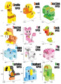 Animals Building Blocks Set, 122 Pieces Animal Building Toy Kit with Storage Box for Kids Ages 3 4 5 6 Years, Creative STEM Educational Preschool Toys for Toddlers Boys Girls Christmas Birthday Gift - pzsku/ZD4ED9761412AC0220BA8Z/45/_/1686916955/5e5ea7bf-50ad-4b73-a5ba-dacc09bac120