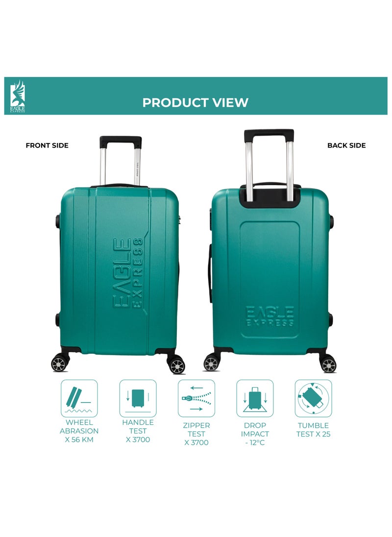 Eagle Express PATRON ABS HARD TROLLEY 20,24,28 inch 3 Piece Set AQUA MARIN  - Image 3