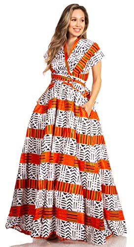 Sakkas 16117 - Sandy Sexy Backless Year Around Long Maxi Infinity Dress Many Ways to Wear - 207-White - OS - Image 5