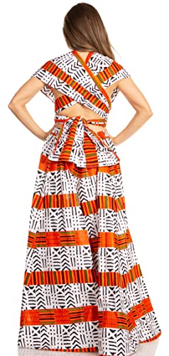 Sakkas 16117 - Sandy Sexy Backless Year Around Long Maxi Infinity Dress Many Ways to Wear - 207-White - OS - Image 2