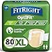 FitRight Adult Diapers Extra Heavy Absorbency XL Waist Size 56in64in 80 Count OptiFit Incontinence Briefs for Men and Women Disposable MoistureWicking Leak Protection - Image 1