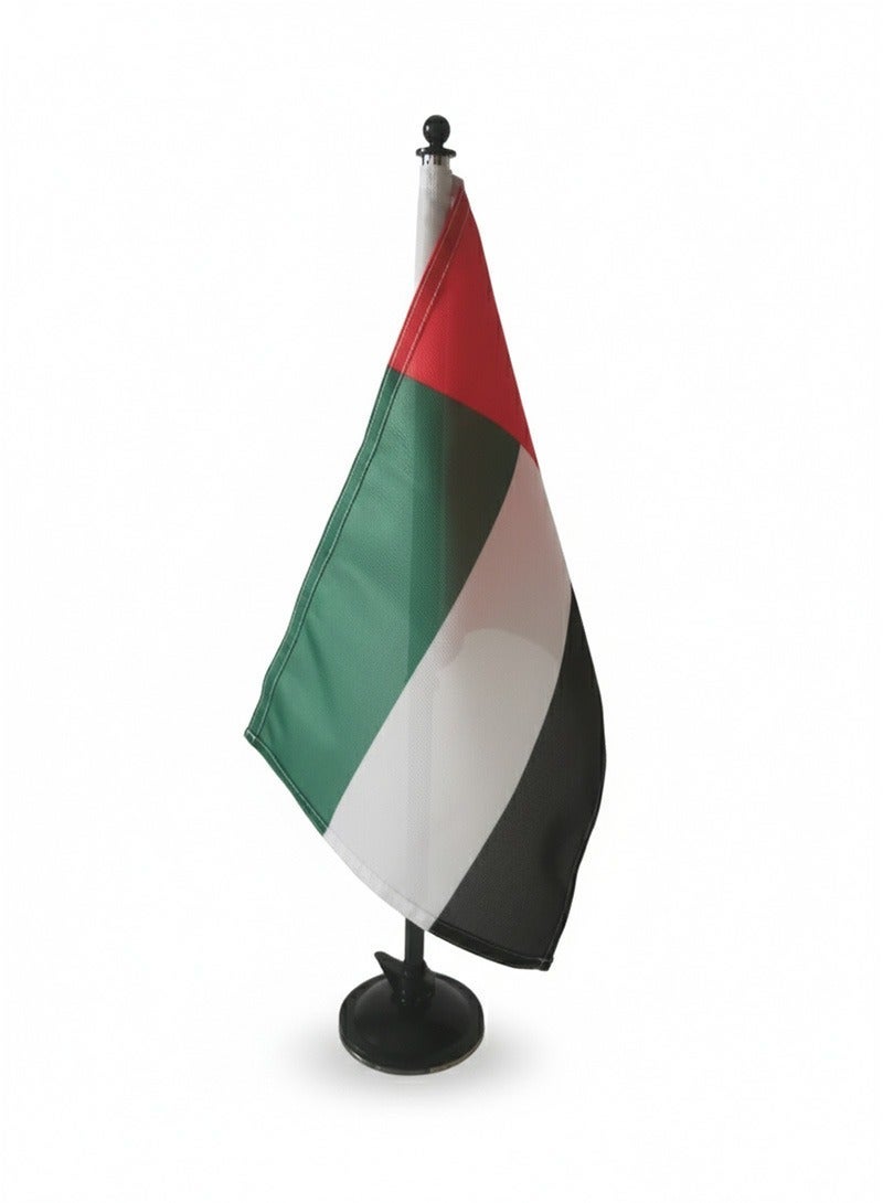 UAE Flag Decorations for UAE National Day - Car Decoration Version With Suction Cup and Stainless Steel Flagpole - Image 3