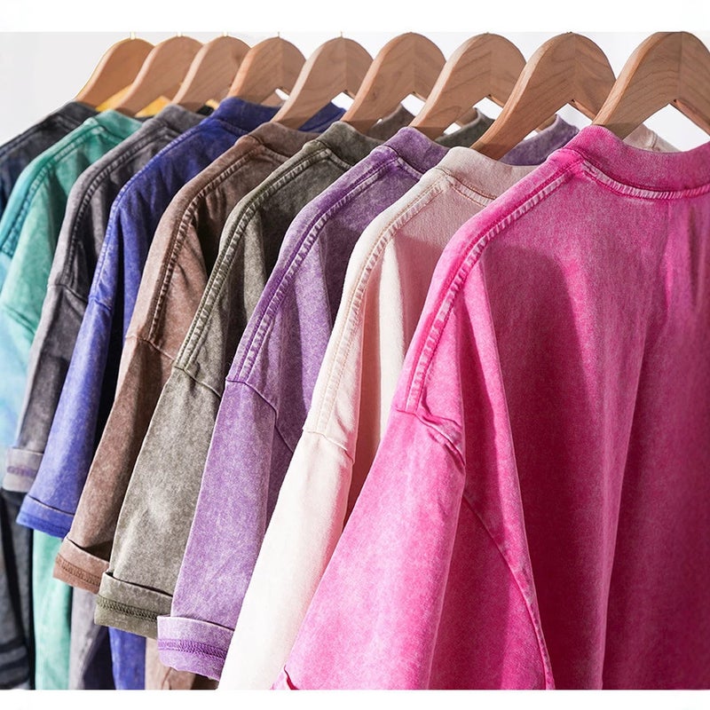 Men's Washed Cotton T-Shirt Oversized Fit - Image 3