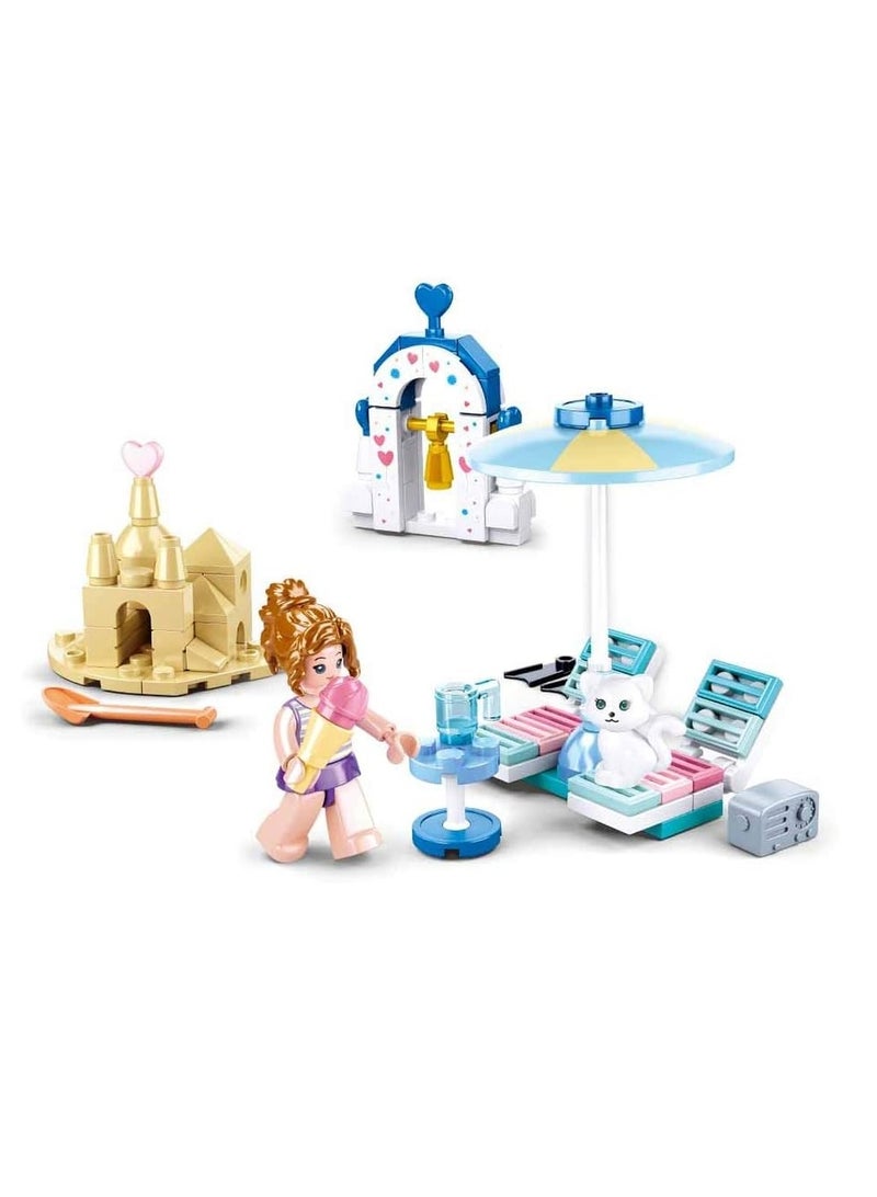 Sluban - Girls Dream Paradise Beach Bricks Set 102 Pieces - M38-B0862 - Image 2