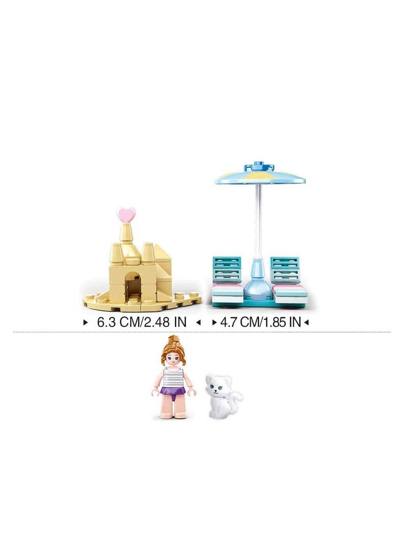 Sluban - Girls Dream Paradise Beach Bricks Set 102 Pieces - M38-B0862 - Image 4