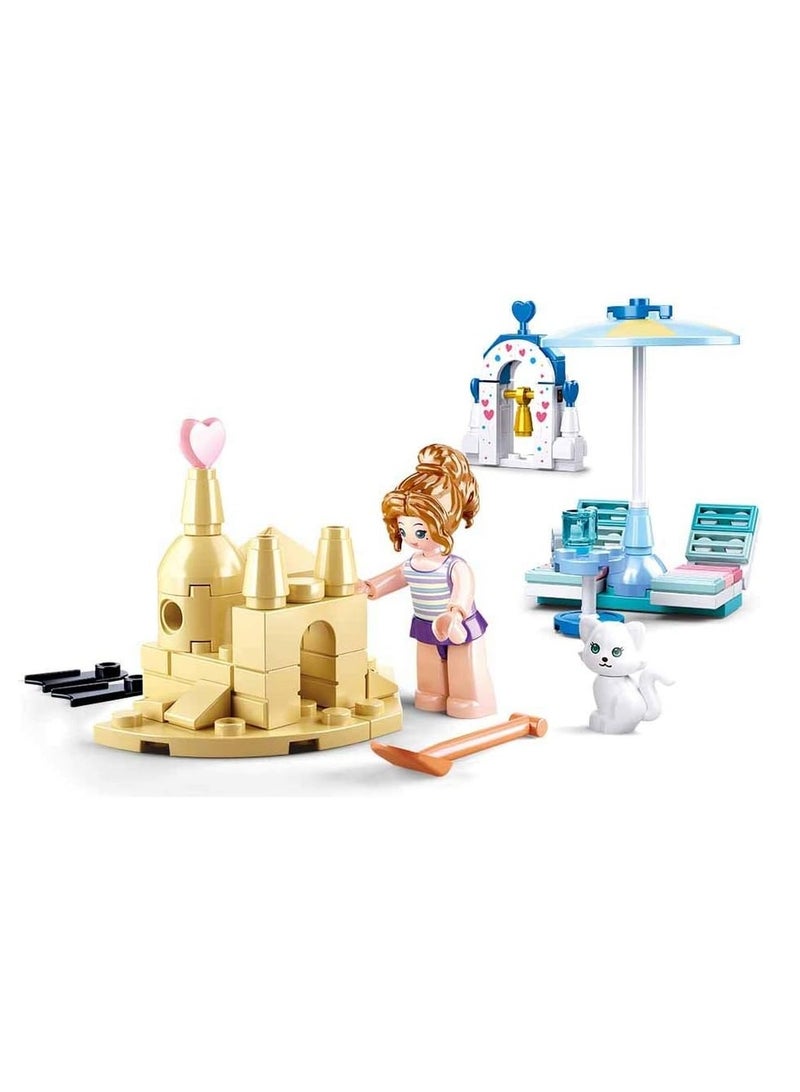 Sluban - Girls Dream Paradise Beach Bricks Set 102 Pieces - M38-B0862 - Image 3
