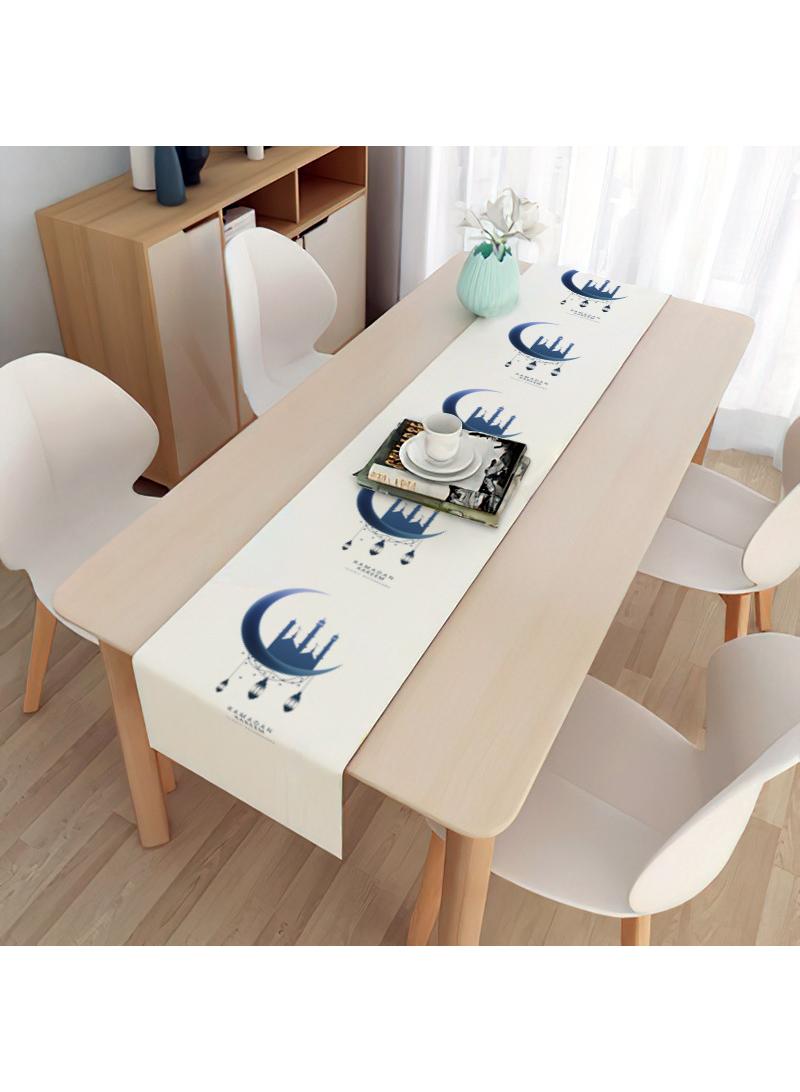 general Eid Mubarak Table Flag Table Runner Ramadan Kareem Table Decorations Ramadan Decor Sets For Dining Supply - Image 1