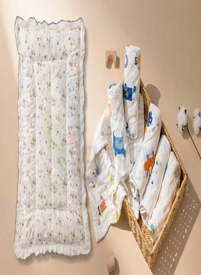 VEWIKZY Baby Godadi Muslin Cotton for Newborn Baby | Soft, Lightweight & Breathable Sleeping Godadi for Summer - Image 1