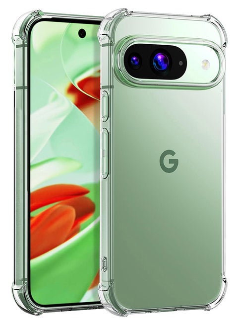 (for Google Pixel 9 Pro) TPU Case Shockproof Soft TPU Bumper and Hard PC Back Case Anti-Scratch,Drop Protection,Slim Fit Gorilla Case Cover