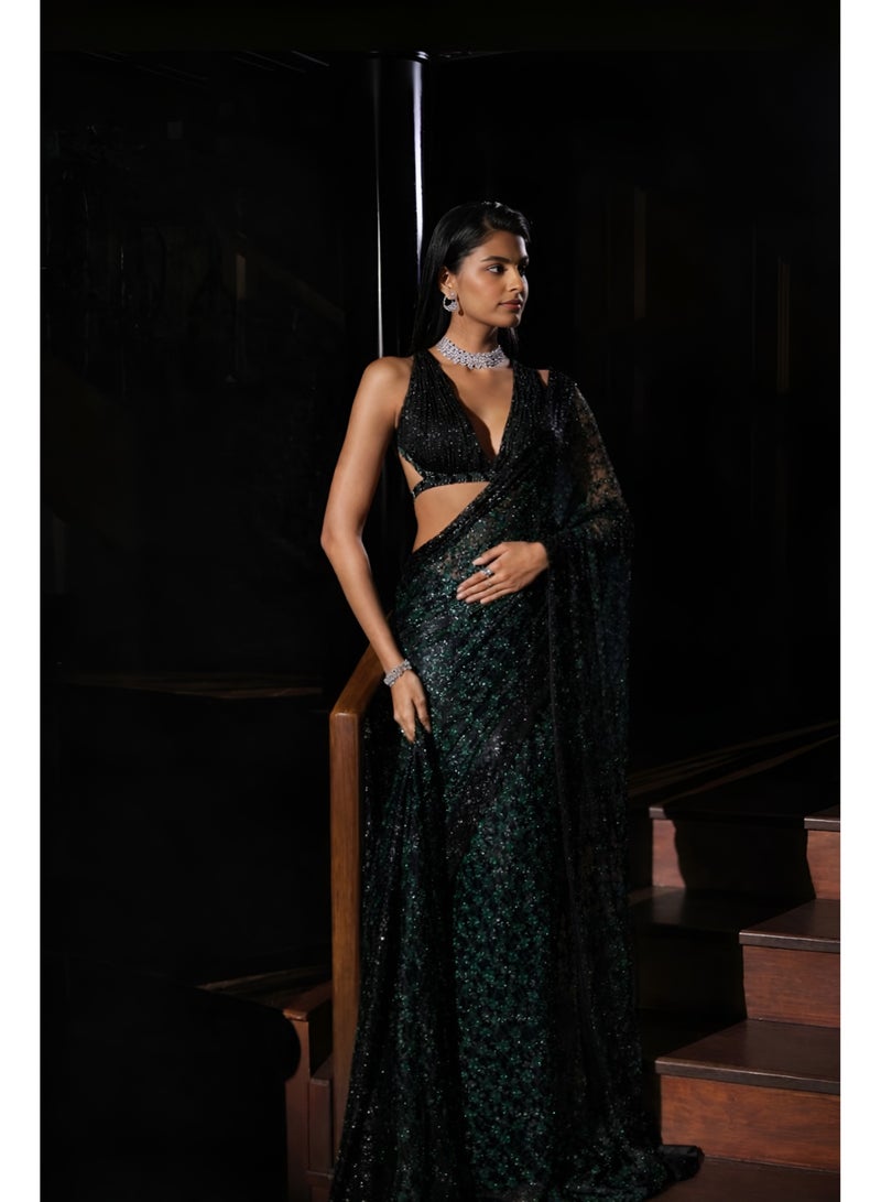Midnight Emerald Drape