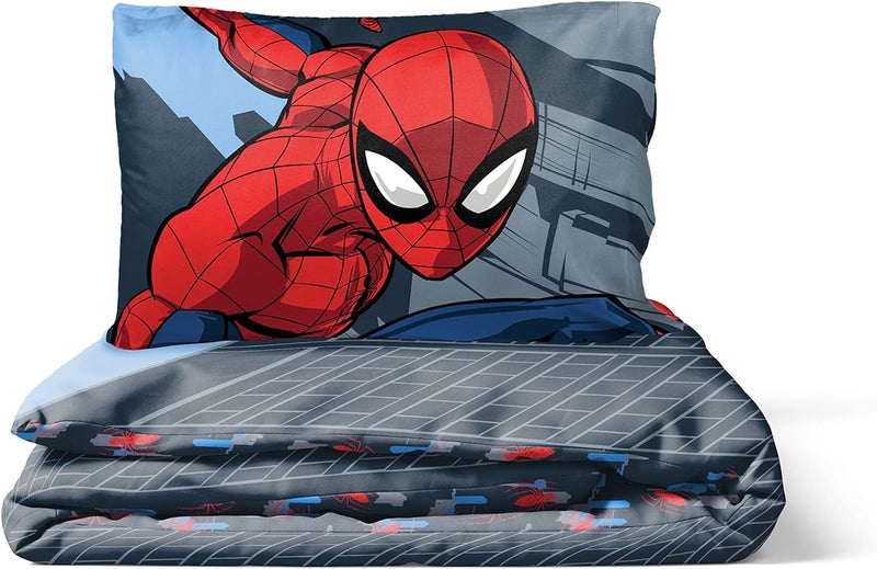 Jay Franco Marvel Spiderman City Streets Children's Bedding Set with Duvet Cover 135 x 200 cm and Pillowcase 50 x 70 cm, 100% Cotton - Image 5