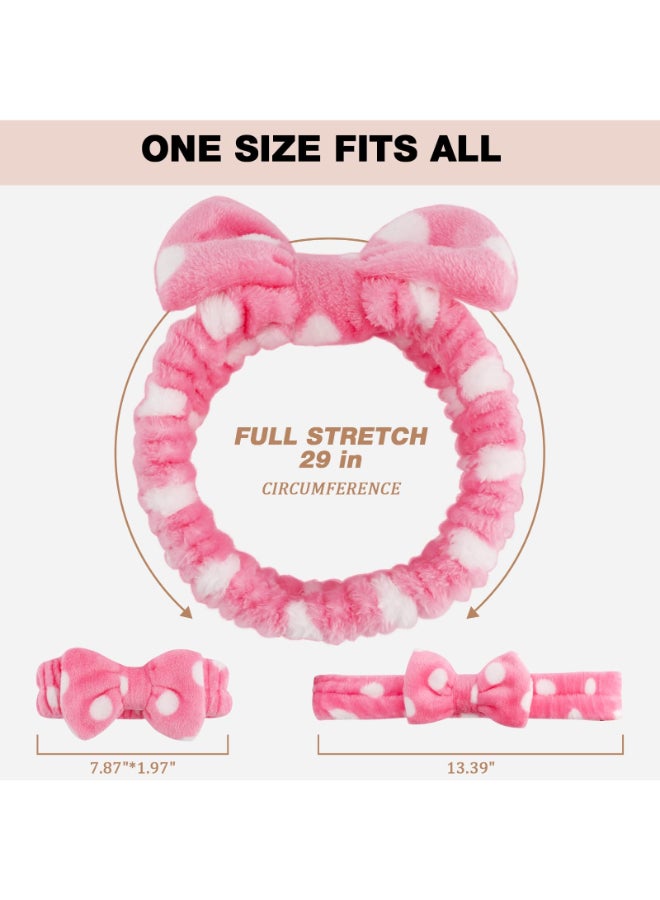 YOOVR 8pcs Spa Headband Easter Basket Stuffers Bulk Valentines Galentines Day Gifts Stocking Stuffers for Teen Girls Women Skincare Makeup Face Wash Headband Goodie Bags Gift Baskets Party Favors - Image 4