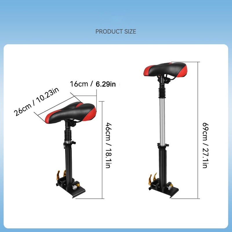 Accessories for Xiaomi M365PRO 1S electric scooter: Adjustable, drill-free, shock-absorbing seat for folding scooters. - Image 4