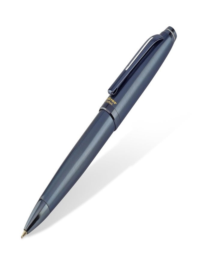 Oliver Corbet Shine Blueberry Ball Pen – Brass Body | Twist Mechanism | 0.6 Cardinal Refill | Luxurious Finish | Gift Box Included - Image 2