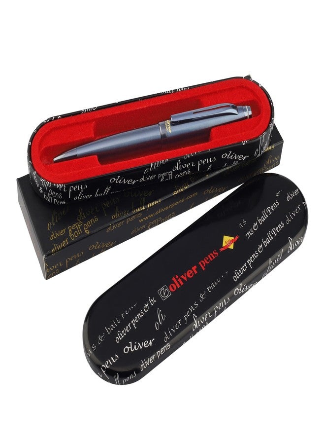 Oliver Corbet Shine Blueberry Ball Pen – Brass Body | Twist Mechanism | 0.6 Cardinal Refill | Luxurious Finish | Gift Box Included - Image 1