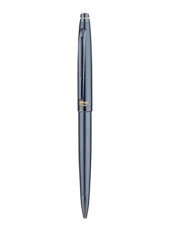 Oliver Corbet Shine Blueberry Ball Pen – Brass Body | Twist Mechanism | 0.6 Cardinal Refill | Luxurious Finish | Gift Box Included - Image 4